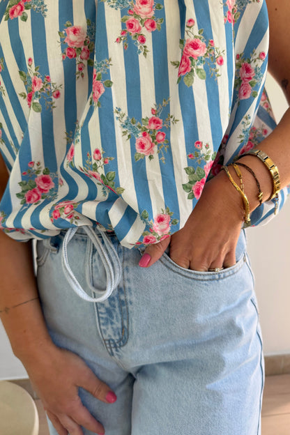 Lovely top jeans blue