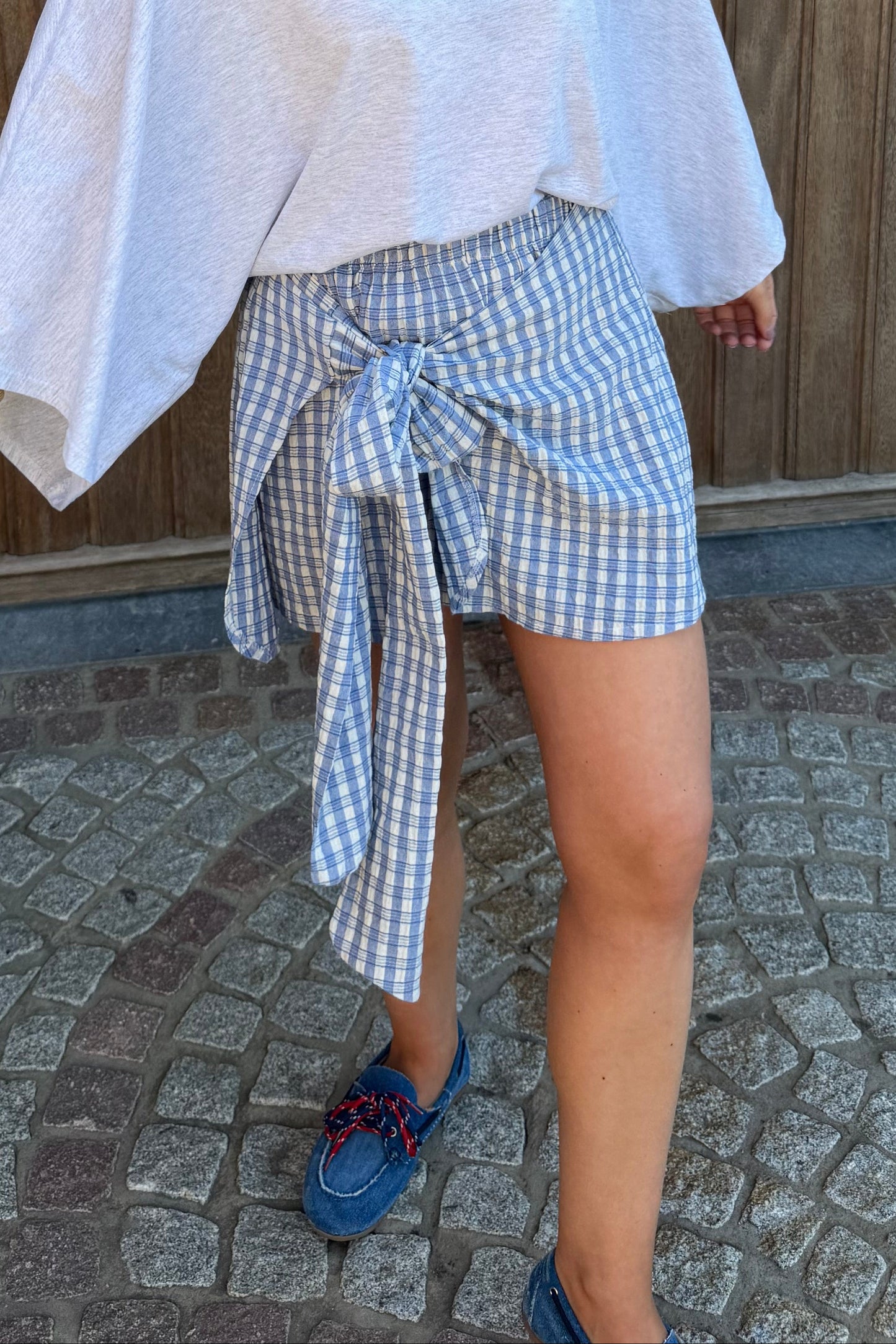 Louise Skort blauw