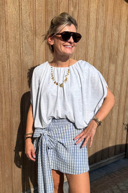 Jeannine drapé top