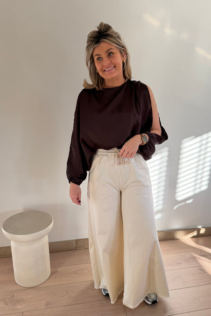 Noélie Blouse Brown