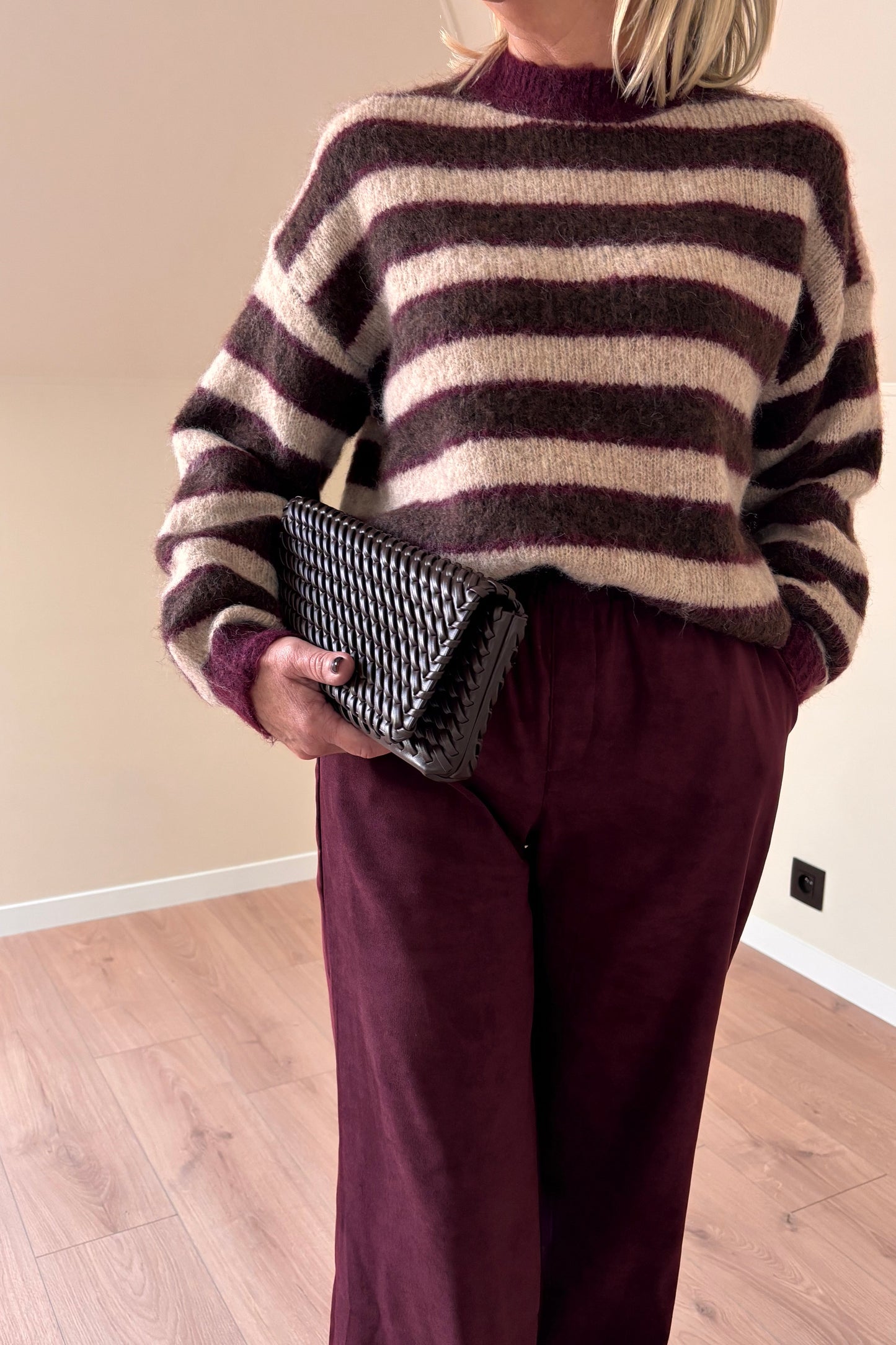 Bordeaux - Coffee knit