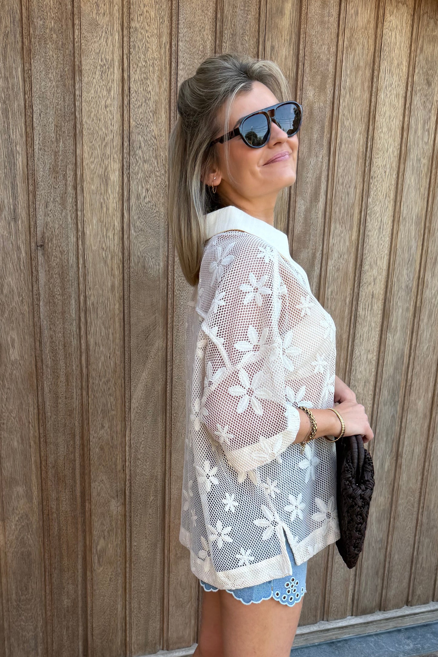 Louvelle polo blouse