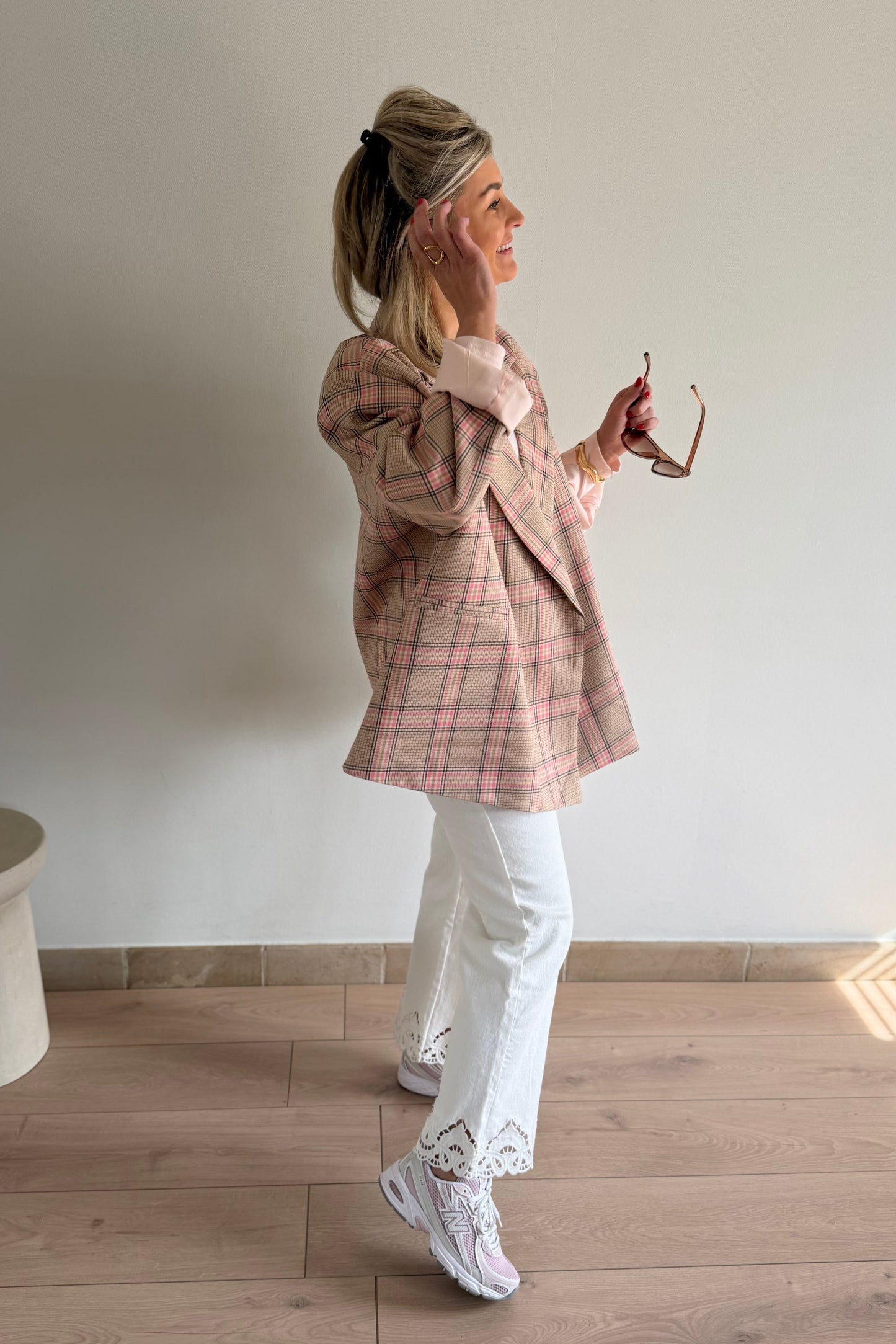 Jasmin Blazer beige-roze