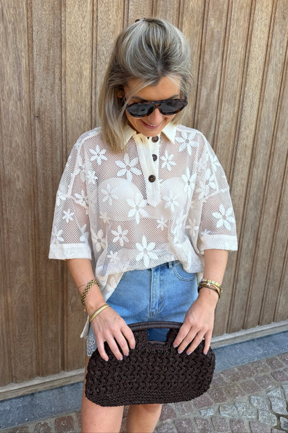 Louvelle polo blouse