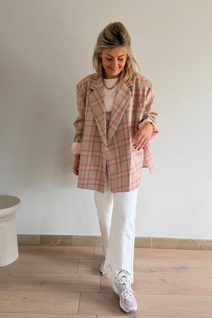 Jasmin Blazer beige-roze