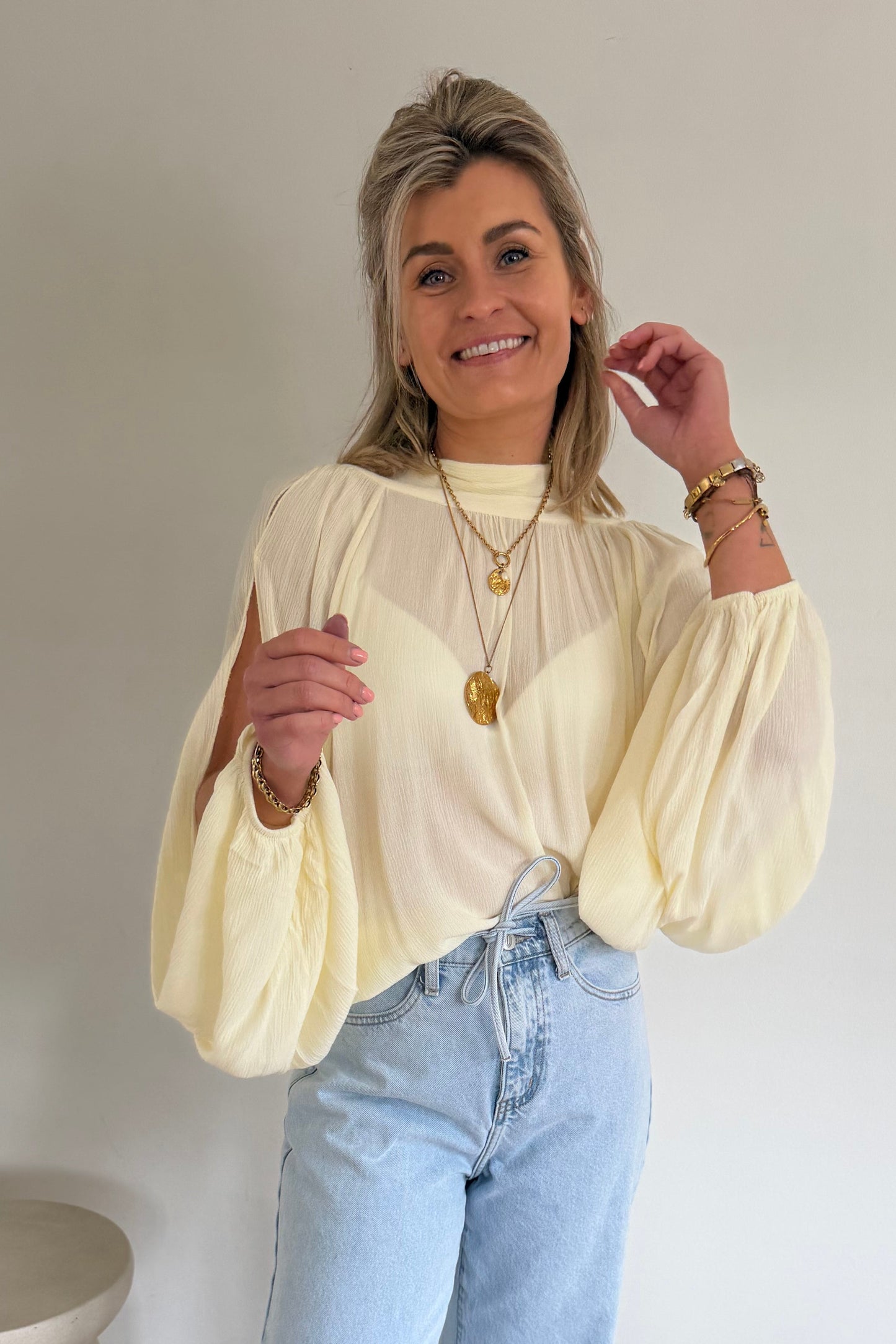 Clarisse blouse Butter Yellow