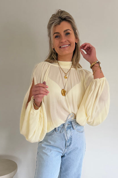 Clarisse blouse Butter Yellow