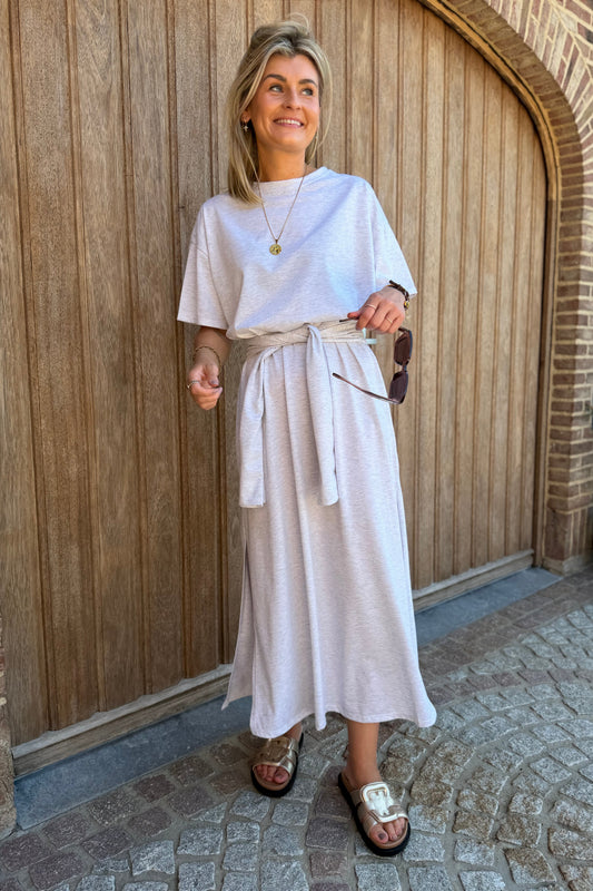 Izzy dress lichtgrijs
