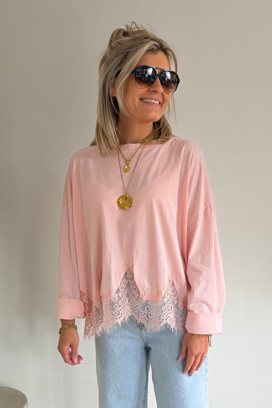 Longsleeve kant (soft pink)